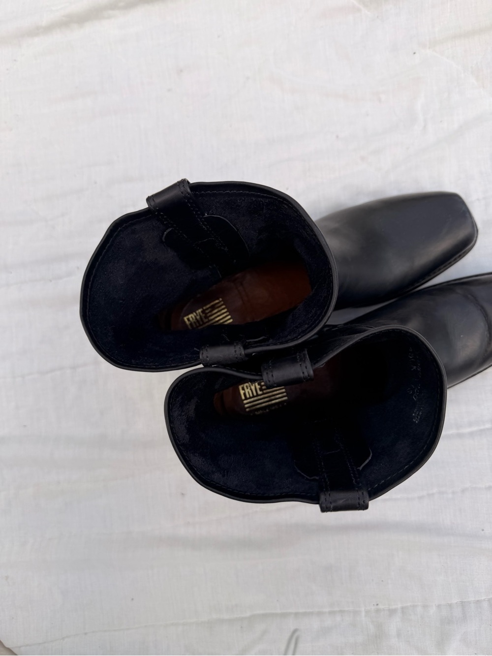 Brand new Frye Black Leather Harness Ankle Boots - Women size 10 - Picture 13 of 16